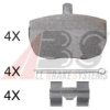 A.B.S. 36124 OE Brake Pad Set, disc brake